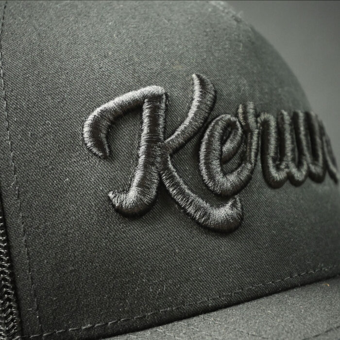Kerwax-trucker-cap-black-3D-detail