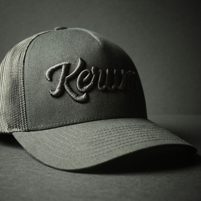 Kerwax-trucker-cap-black-3D-front-right 2